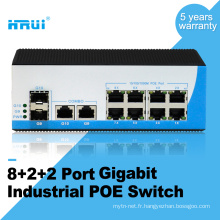 Port combo Gigabit 2 non-robuste, port industriel 8 ports